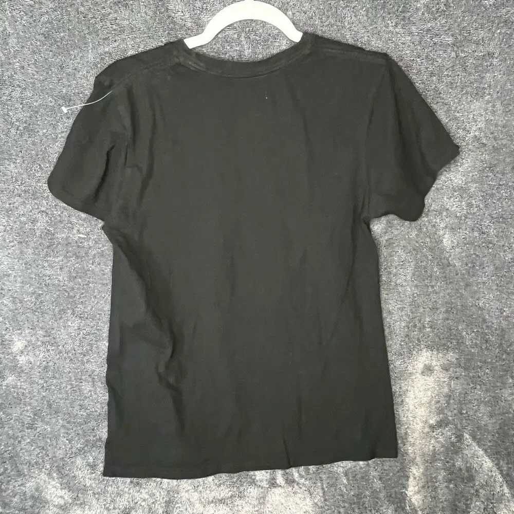 Aerosmith Distressed Graphic Rock Band Tee Womens Shirt Black Size Medium